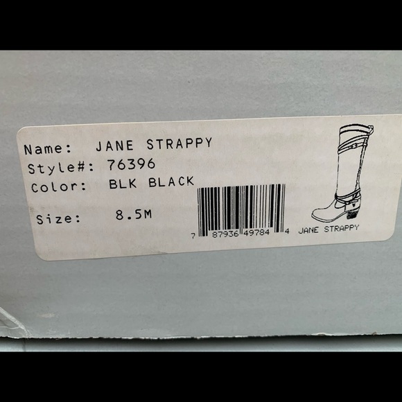 Frye Jane Tall Black Leather Boots Size 8.5M - Picture 8 of 8